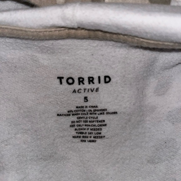 Torrid size 5 5X hoodie army fatigue tan brown neutral plus size activewear fall - Picture 3 of 8